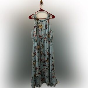 EST. 1946 Floral Blue Sleeveless Dress